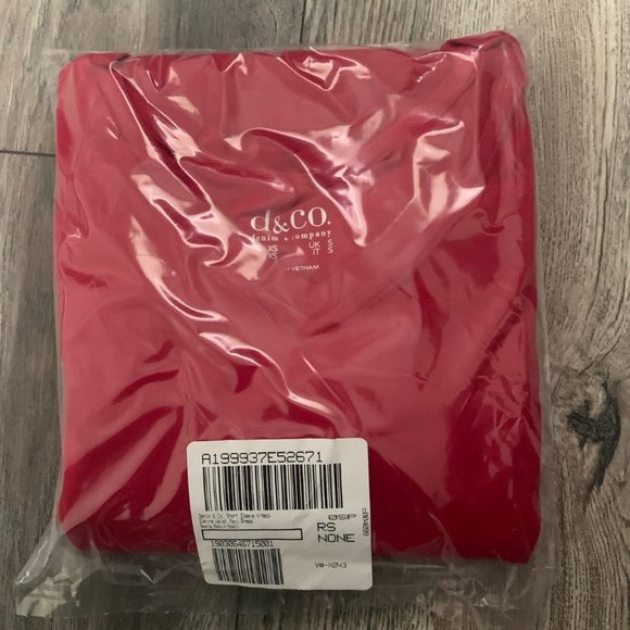 NWT DENIM & CO. V-NECK EMPIRE WAIST MAXI DRESS XS - Picture 8 of 10